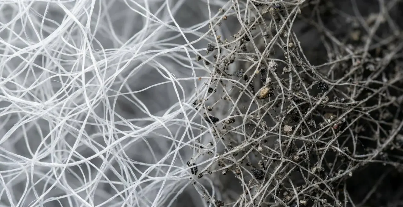 Gros plan sur un filtre de climatisation gainable propre et un filtre encrassé