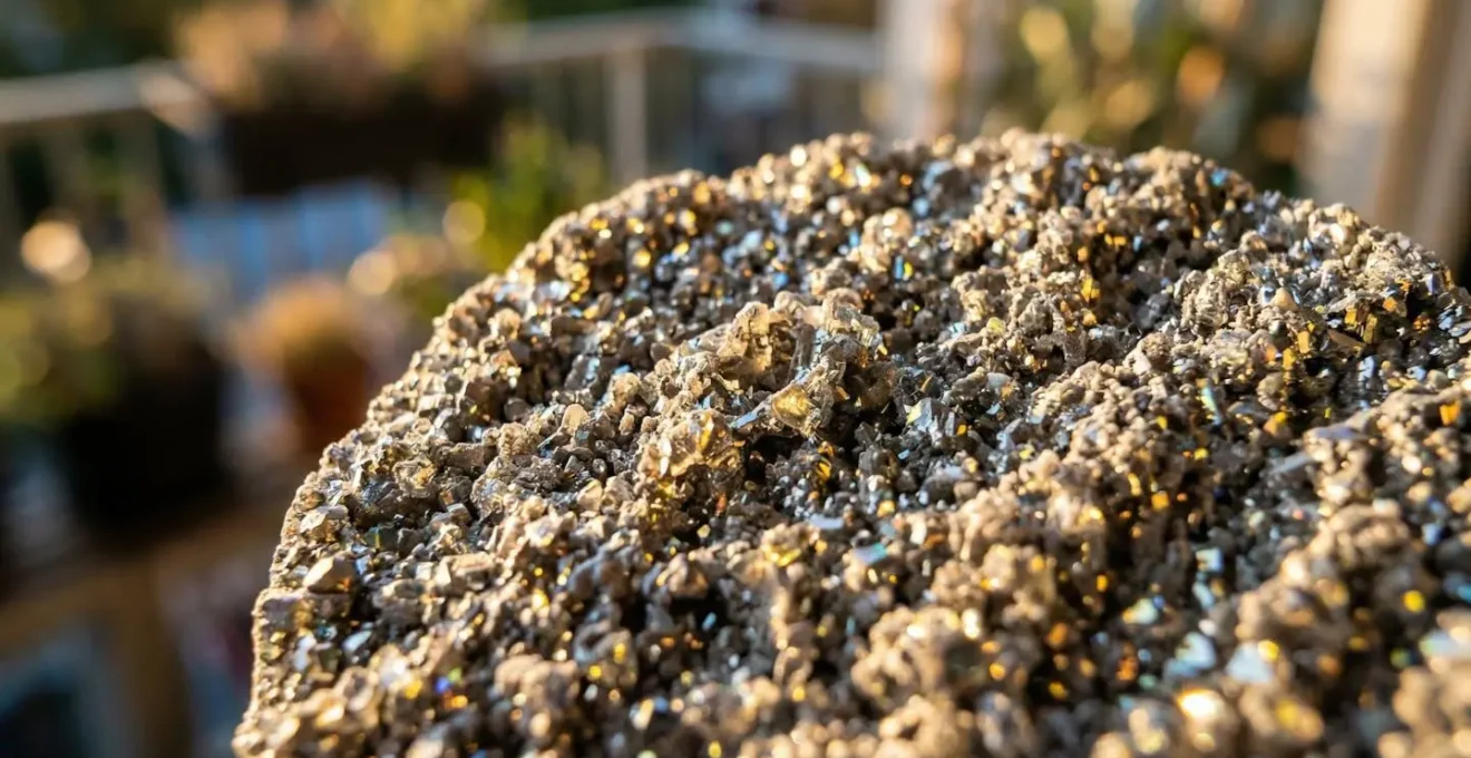 Filtre photocatalytique exposé au soleil direct sur un balcon
