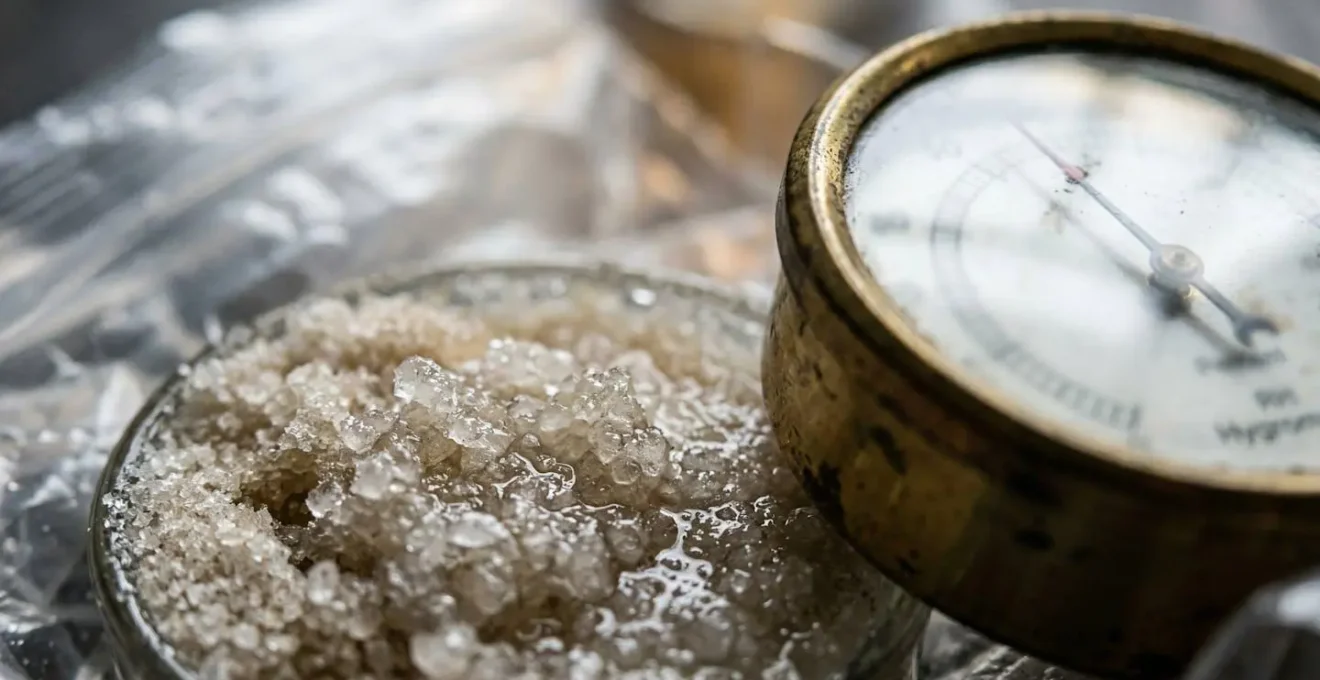 Démonstration visuelle du calibrage d'un hygromètre avec la méthode du sel