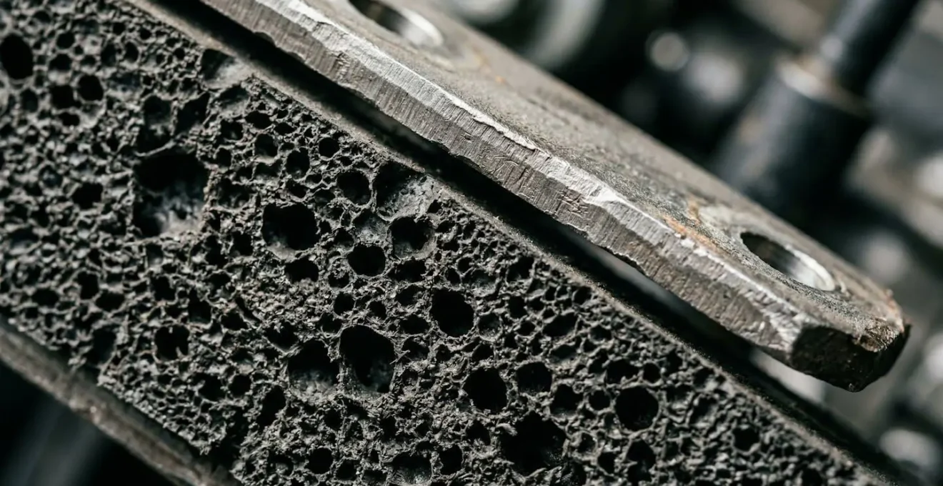 Installation d'une pompe de relevage sur bloc de mousse rigide avec colliers souples et désolidarisation complète du mur