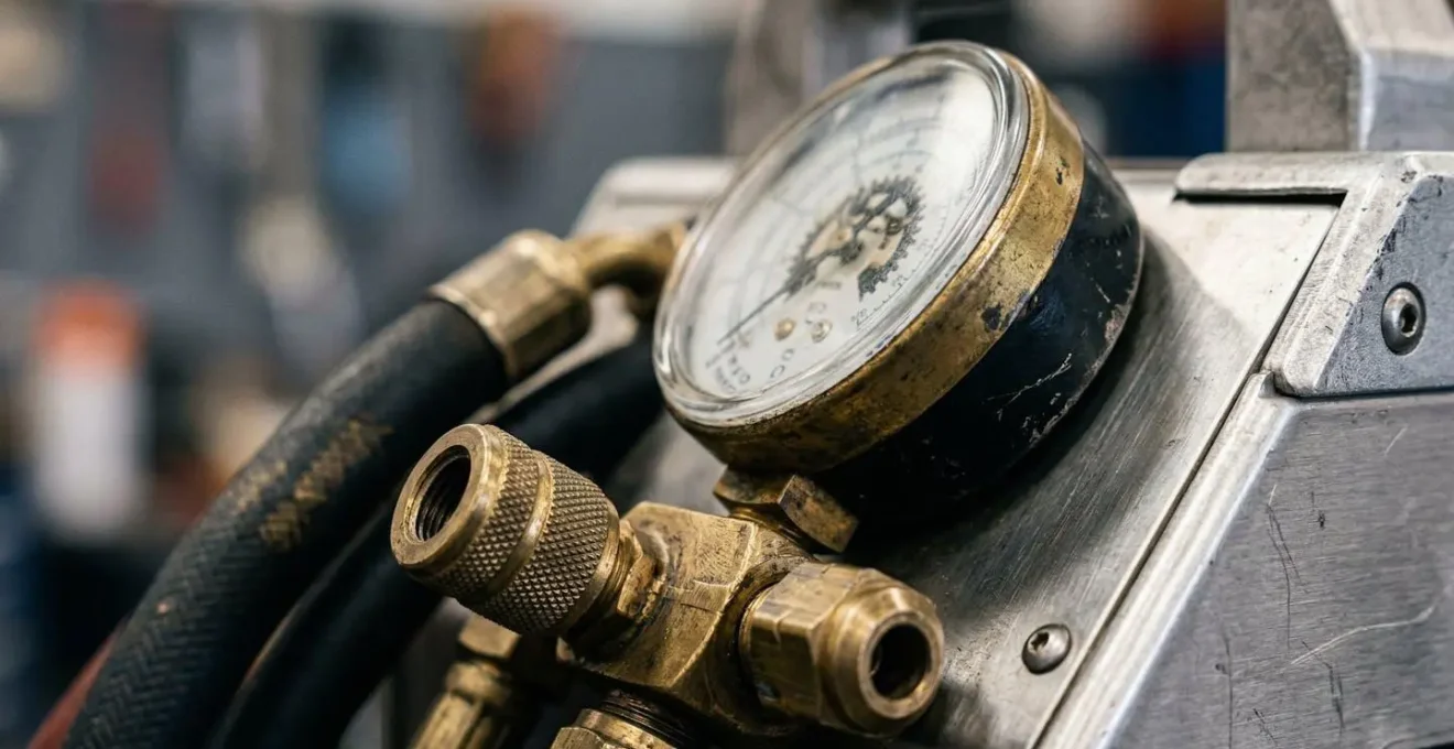 Station de récupération de fluides frigorigènes dans un atelier professionnel